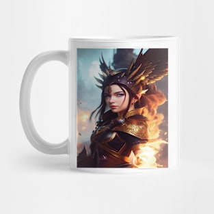 Mystical brave beautiful woman Mug